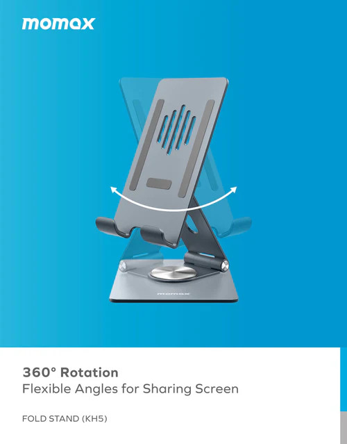 استند رومیزی موبایل و تبلت مومکس MOMAX Mobile & Tablet Rotating Stand KH5 (E)