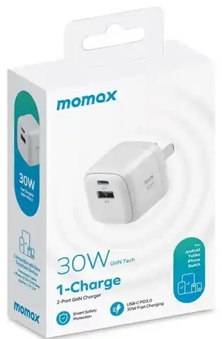 آداپتور شارژر دیواری 30 وات مومکس مدل Momax um71cn (E)