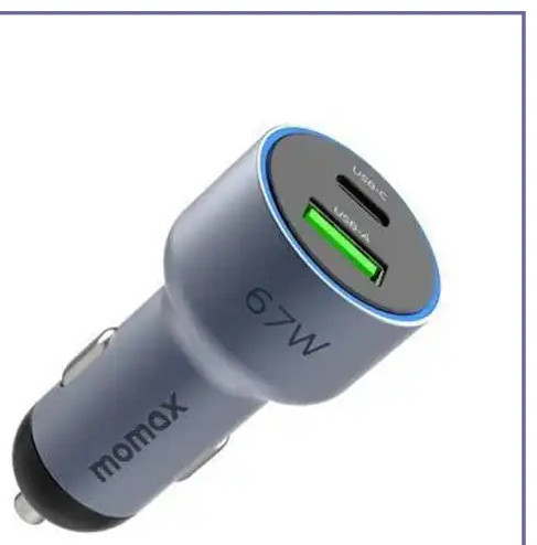 شارژر فندکی دو پورت 67 وات مومکس Momax MoVe Car Charger UC16E (E)