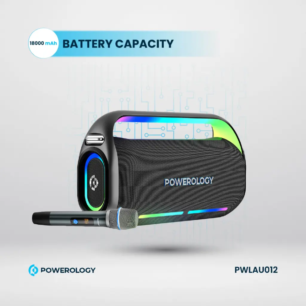 اسپیکر بلوتوثی پاورولوژی Powerology Deep Bass Party Speaker PWLAU012 (E)