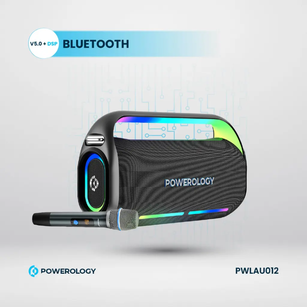 اسپیکر بلوتوثی پاورولوژی Powerology Deep Bass Party Speaker PWLAU012 (E)
