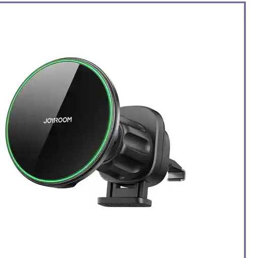 هولدر مگنتی و شارژر وایرلس دریچه کولری جویروم Joyroom Magnetic Wireless Car Charger Holder JR-ZS412 (E)