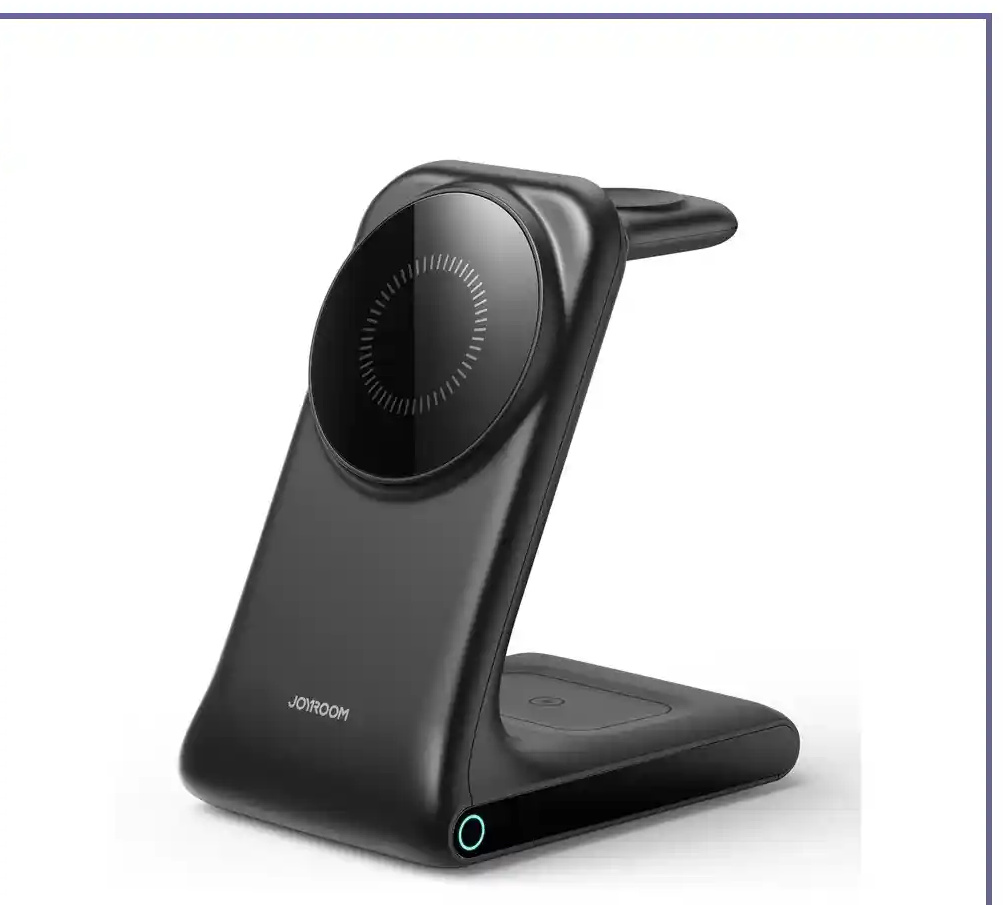 شارژر شارژ وایرلس رومیزی 3 در 1 جویروم JOYROOM 3 in 1 Wireless Charging Station JR-W15 (E)