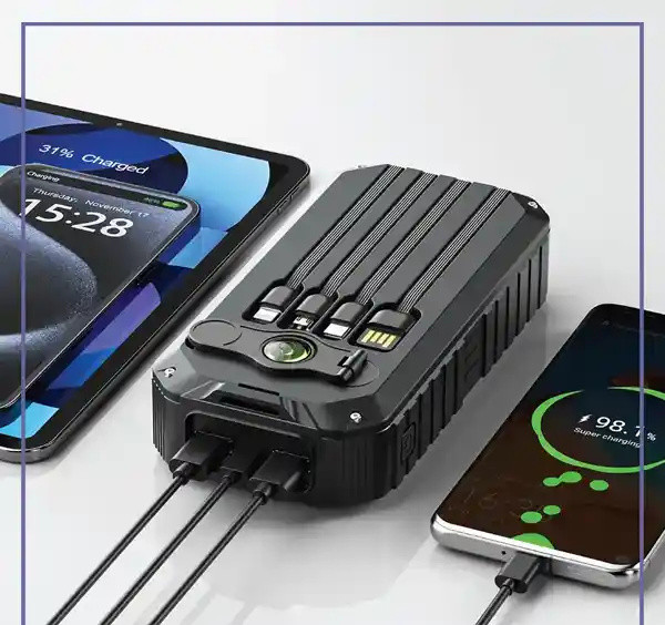 پاور بانک خورشیدی 20000 گرین لاین Green Lion Solar Mate Power Bank GNSOLM20PBK (E)