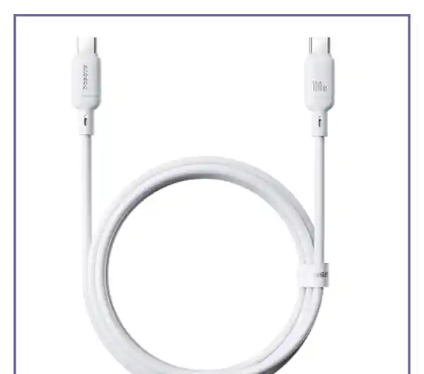 کابل دو سر تایپ سی 100 وات 1 متر بیسوس Baseus Silky Series Type-C to Type-C CB000114 (E)