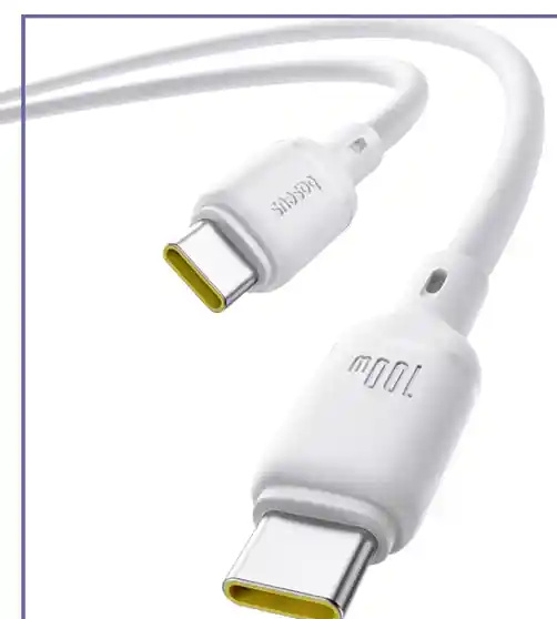 کابل دو سر تایپ سی 100 وات 1 متر بیسوس Baseus Silky Series Type-C to Type-C CB000114 (E)
