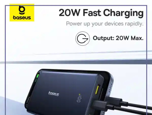پاوربانک 20 وات 10000 بیسوس Baseus PicoGo Power Bank PPPG-1W20 (E)