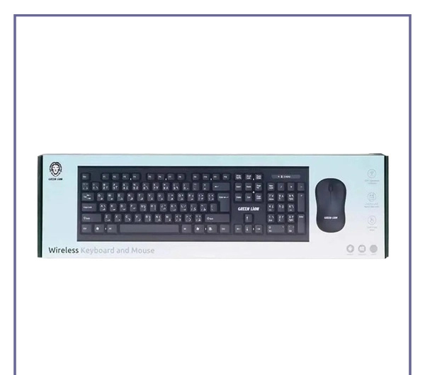 ست موس و کیبورد بیسیم گرین لاین Green Lion Wireless Keyboard And Mouse GNWS24GKEYMBK (E)