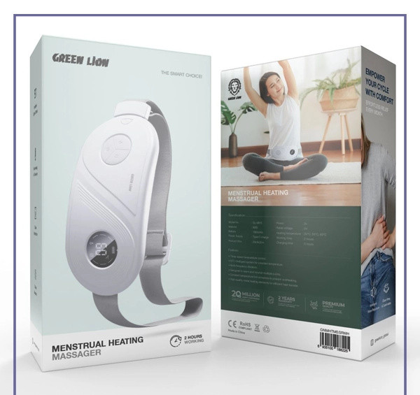 ماساژور گرم کننده قاعدگی گرین لاین Green Lion Menstrual Heating Massager GNMHTMSSRWH (E)
