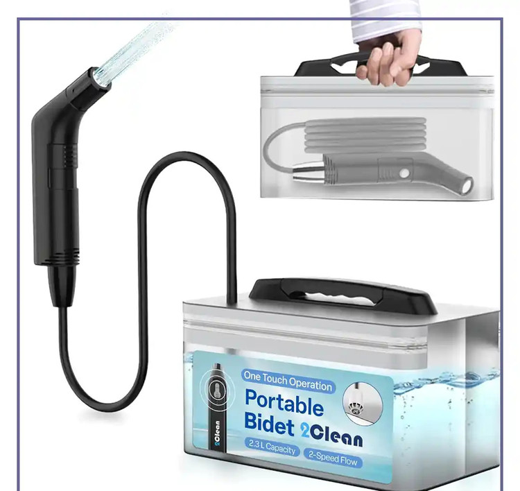 جارو خودشور همراه با شلنگ مسافرتی گرین لاین Green Lion Portable Travel Bidet GNPORTRBDTBK (E)