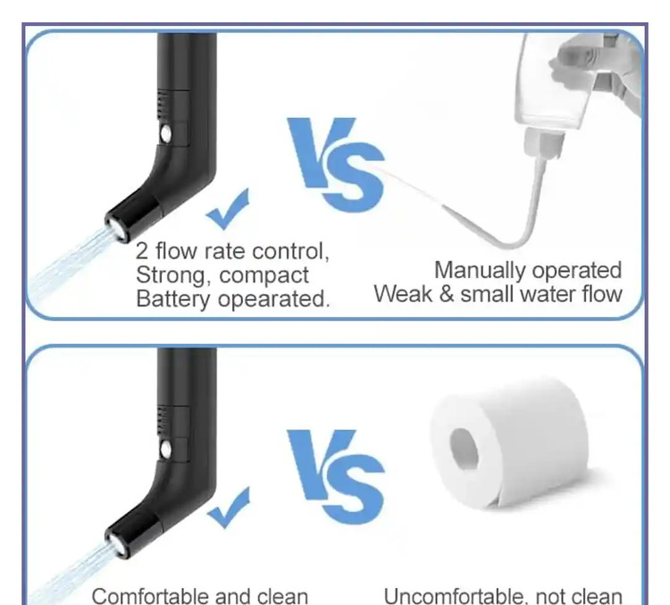 جارو خودشور همراه با شلنگ مسافرتی گرین لاین Green Lion Portable Travel Bidet GNPORTRBDTBK (E)