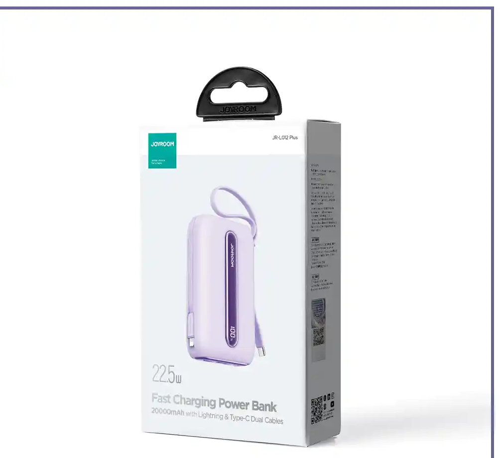 پاور بانک جیبی 2000 با کابل جویروم JOYROOM JR-L012 Plus (E)