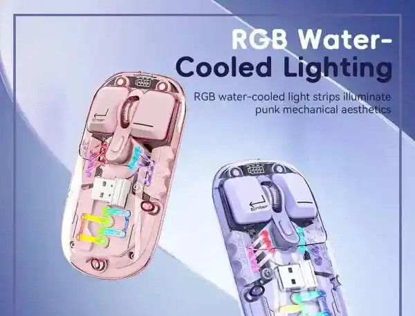 موس نورانی با بدنه شفاف کوتسی COTECi OF-026 Magic Crystal IV Mouse (E)