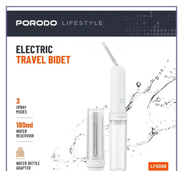 جارو خودشور مسافرتی پرودو Porodo Travel Bidet PD-LFST088 (E)