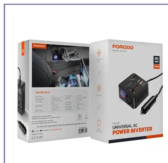اینورتر 200 وات پرودو Porodo Power Inverter FWCH057 (E)