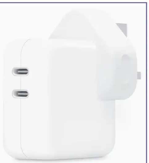 آداپتور 35 وات اصلی اپل Apple Dual Type-C Power Adapter A2676 (E)