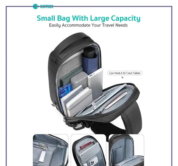کیف کراس بادی ضدآب کوتسی Coteci Crossbody Bag OT-037 (E)