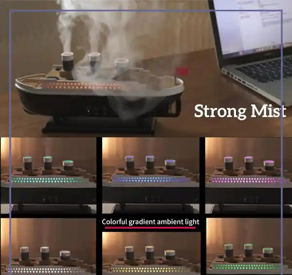 دستگاه بخور و رطوبت ساز سرد مدل کشتی تایتانیک jellyfish aroma diffuser (E)