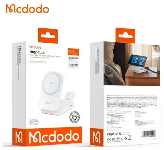 استند و شارژر وایرلس چند کاره مگنتی مک دودو Mcdodo Mega Dock CH-5090 (E)