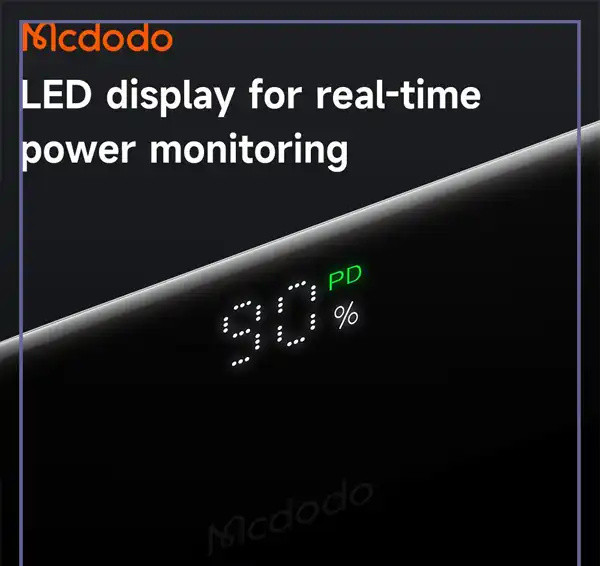 پاوربانک 22.5 وات 5000 با رابط لایتنینگ و کابل متصل Mcdodo Power Bank MC-780 (E)