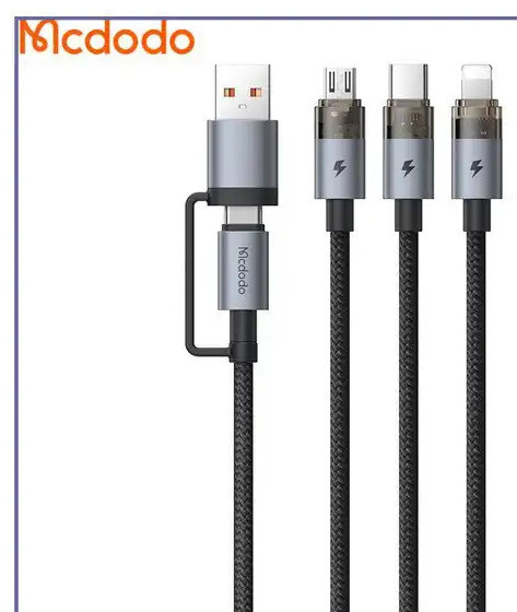 کابل 100 وات 2 به 3 مک دودو Mcdodo 6in1 Charging Cable CA-7260 (E)