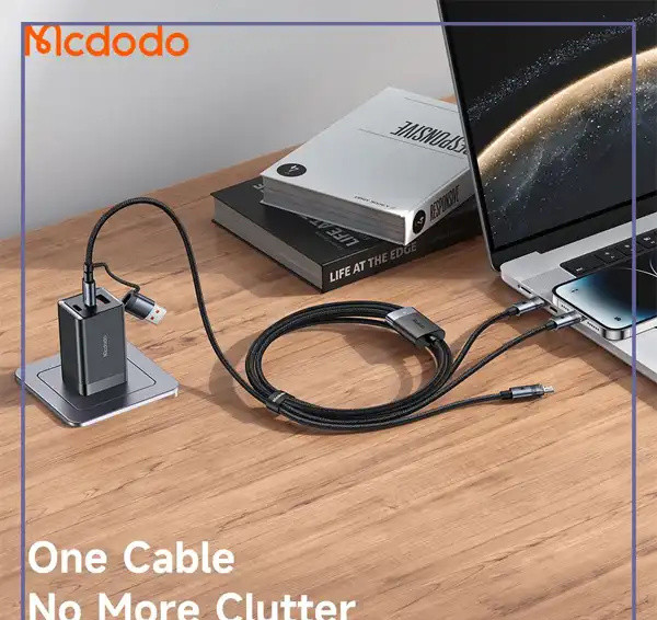 کابل 100 وات 2 به 3 مک دودو Mcdodo 6in1 Charging Cable CA-7260 (E)