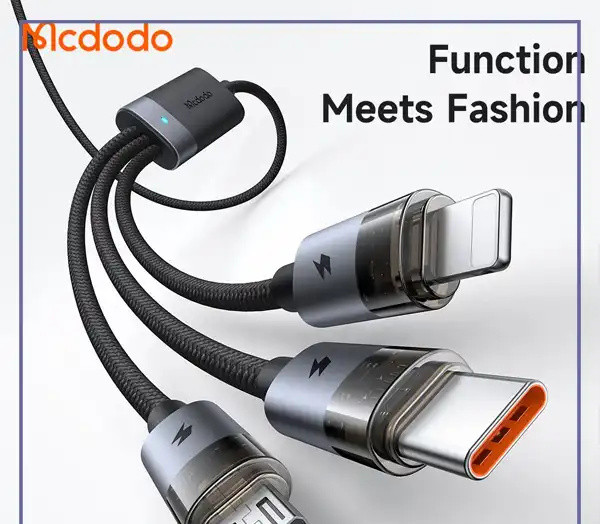 کابل 100 وات 2 به 3 مک دودو Mcdodo 6in1 Charging Cable CA-7260 (E)