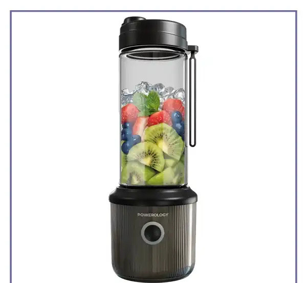 مخلوط کن قابل حمل پاورولوژی Powerology Press & Refresh Portable Blender PSM013WH (E)