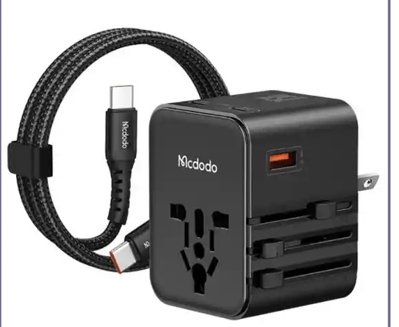 آداپتور شارژ مسافرتی 25 وات مکدودو یا کابل MCDODO CP-3260 Universal Travel Charging Adapter (E)