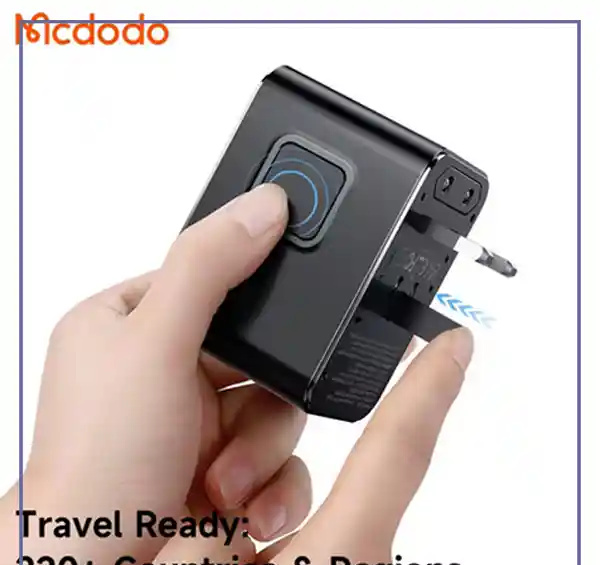 آداپتور شارژ مسافرتی 45 وات مکدودو یا کابل MCDODO CP-3270 Universal Travel Charging Adapter (E)
