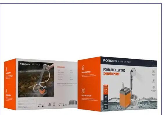 دوش سفری پرودو Porodo Shower Pump PD-LFST021-OG (E)