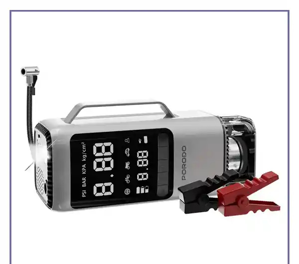 جامپ استارتر و پمپ باد 6 کاره پرودو  Porodo 6-in-1 Multi Function Power Tool PDPBFCH091BKGR (E)