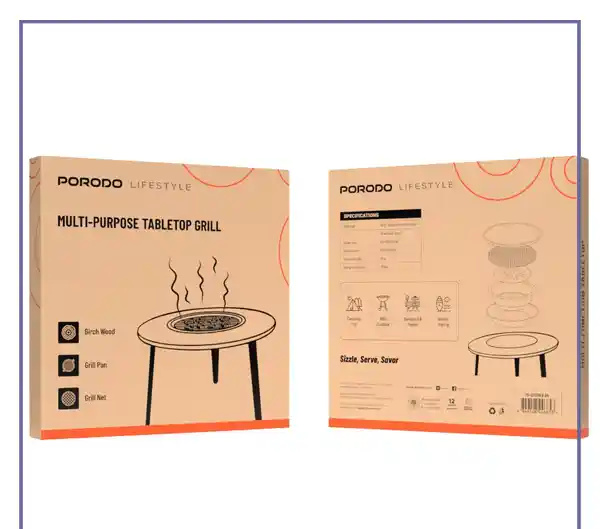 میز کمپینگ و گریل چند منظوره پرودو Porodo Multi-Purpose Tabletop Grill PD-LFST006 (E)