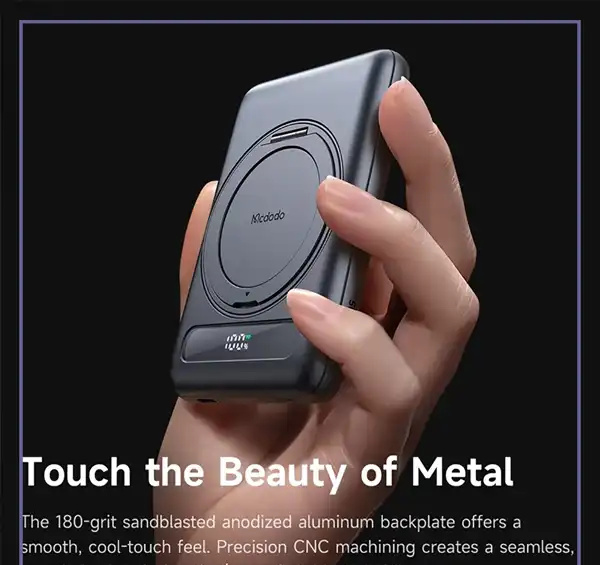 پاوربانک وایرلس 5000 مک دودو Mcdodo Ultra-Thin Magnetic Power Bank MC-836 (E)