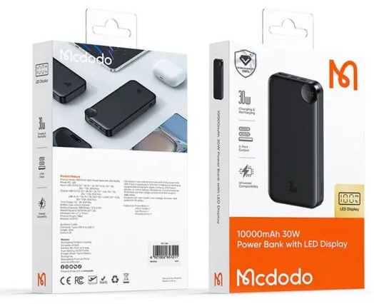 پاوربانک 30 وات 10000 مک دودو MCDODO MC-3850 (E)