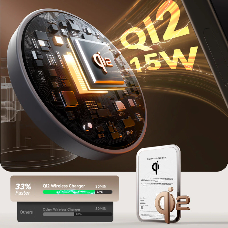 شارژر وایرلس 4 کاره جویروم JOYROOM JR-W23 Qi2 Wireless Charger (E)