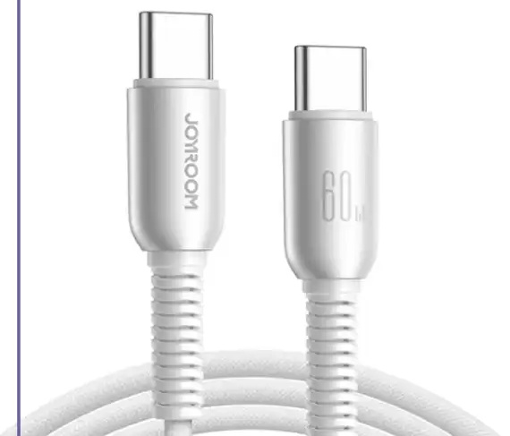 کابل شارژ دو سر تایپ سی 60 وات 1.2 متر جویروم Joyroom Type-C To Type-C Data Cable S-A51 (E)