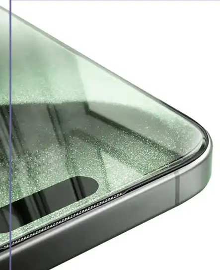 گلس آیفون 16 پرو/17 گرین لاین Green Lion 9H Steve HD iPhone 16 Pro/17 GN9HSGL17CL (E)