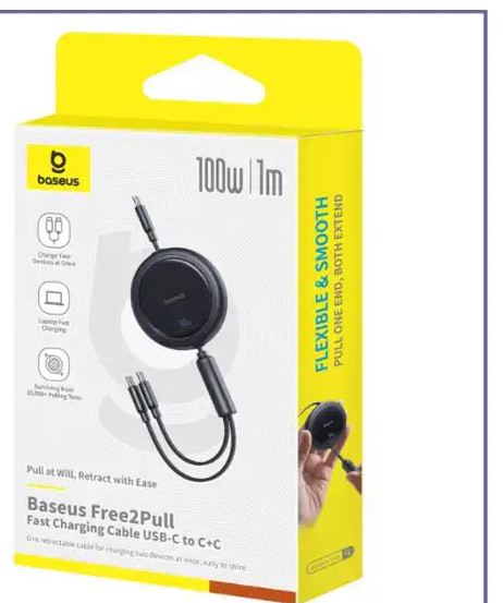 کابل چند سر جمع شونده تایپ سی بیسوس Baseus Free2Pull CB000124 (E)