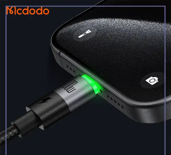 کابل شارژ چند سر تایپ سی 100 وات 1.5 متر مک دودو Mcdodo 2in1 Cable CA-6740 (E)