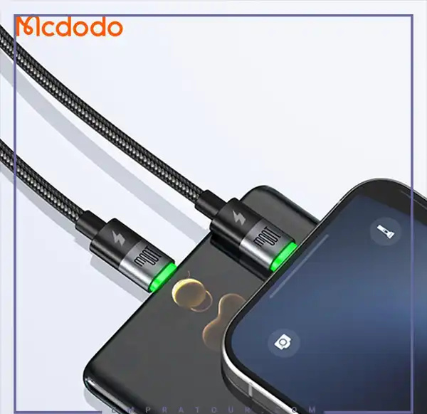 کابل شارژ چند سر تایپ سی 100 وات 1.5 متر مک دودو Mcdodo 2in1 Cable CA-6740 (E)