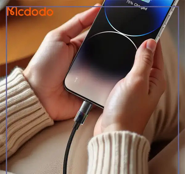 کابل شارژ لایتنینگ 1.2 متر مک دودو Mcdodo Colorful Lights Lightning Cable CA-8170 (E)