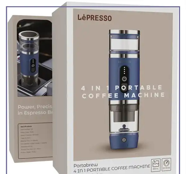 اسپرسوساز اسپرسو ساز و فوم ساز شیر لپرسو Lepresso Coffee Machine with Milk Frother LPCFFM4IN1BK (E)