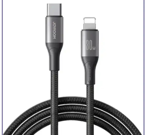 کابل شارژ تایپ سی به لایتنینگ 2 متر جویروم Joyroom Type-C To Lightning 2M Cable S-A28 (E)
