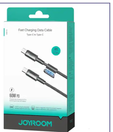 کابل شارژ دو سر تایپ سی 60 وات جویروم Joyroom Type-C To Type-C 1.2M Data Cable S-A50 (E)