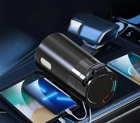 اینورتر 200 وات لیوانی پاورولوژی Powerology Car Power Inverter PWCPI200WBK (E)