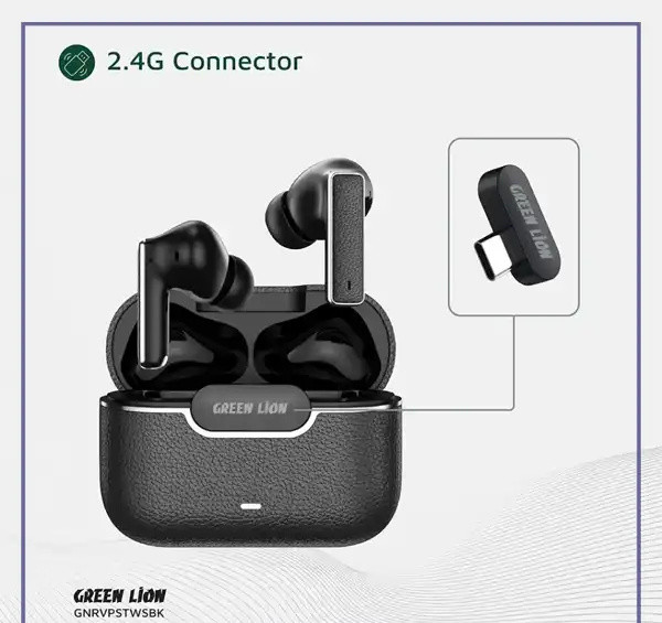 هندزفری بلوتوث گرین لاین Green Lion River Plus True Wireless Earbuds GNRVPSTWSBK (E)