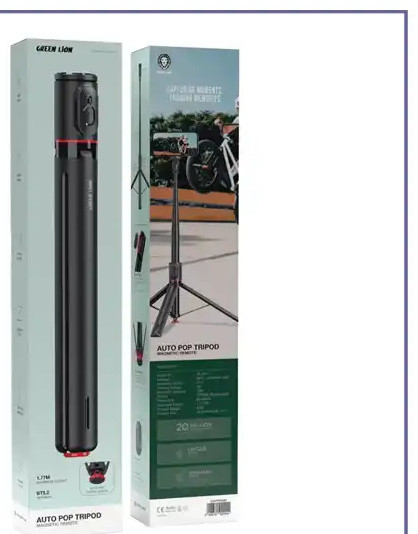 مونوپاد و سه پایه شاتر دار گرین لاین Green Lion Auto Pop Tripod Magnetic Remote GNAPPTDSBK (E)