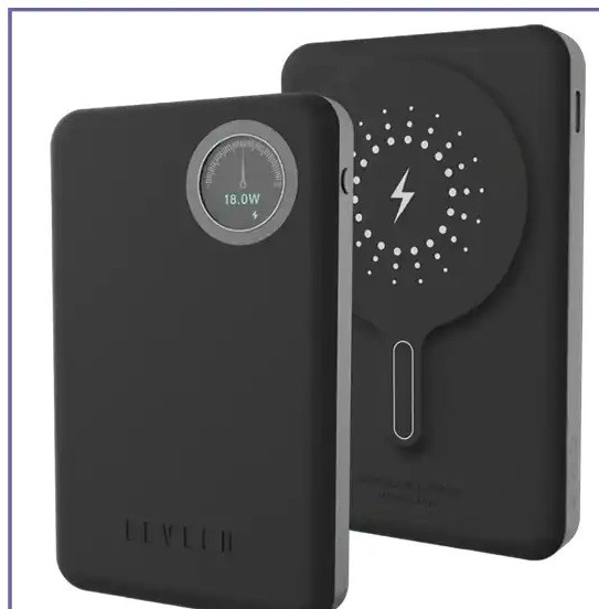 پاوربانک وایرلس 10000 لولو Levelo Marbella MagSafe Leather Power Bank LVLMRBL10KORG (E)