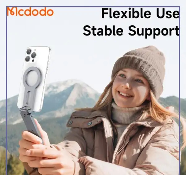 هولدر رو میزی و سه پایه مگنتی مکدودو MCDODO Triangle Foldable Magnetic Phone Stand TB-6210 (E)